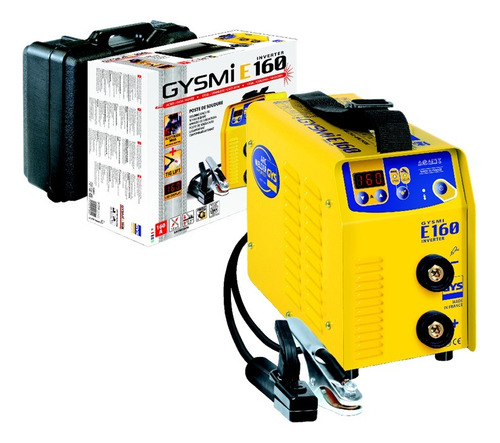 Soldadora Inverter Gysmi E160 Mma Tig Lift 160a Combo Amarillo