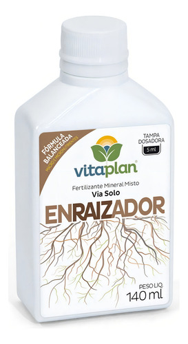Fertilizante mineral para enraizamiento Vitaplan Via Solo, 140 ml