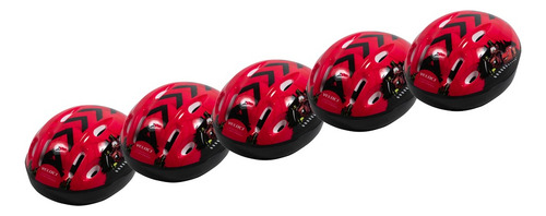 Paquete De 5 Cascos Protección Infantil Bicicleta R12 Cars Color Rojo Talla XS