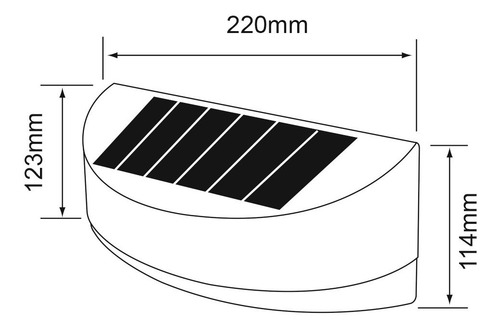 Luminario Exterior Solar C/ Sensor De Movimiento 4000k Tecno