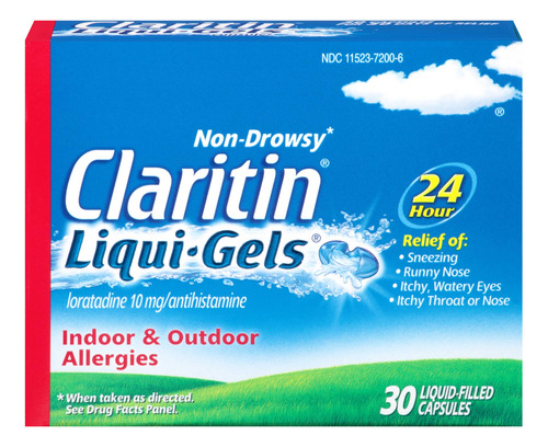 Claritin Liqui-gels 24 Horas Non-somnolencia Alivio De La