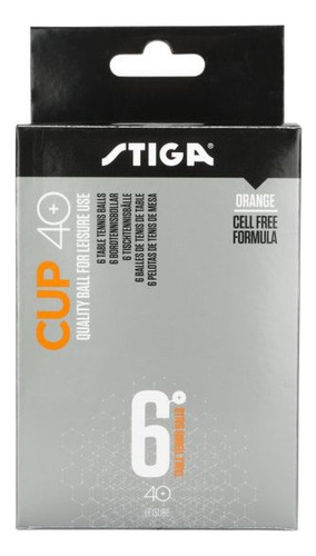 Pelotas De Ping Pong Stiga Serie Cup 40+ Caja 6 Unidades Blanco