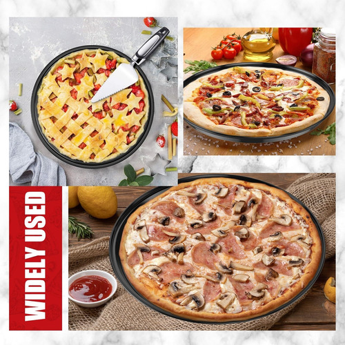 Molde Para Pizza Redondo Perforado,molde Pizza Antiadherente