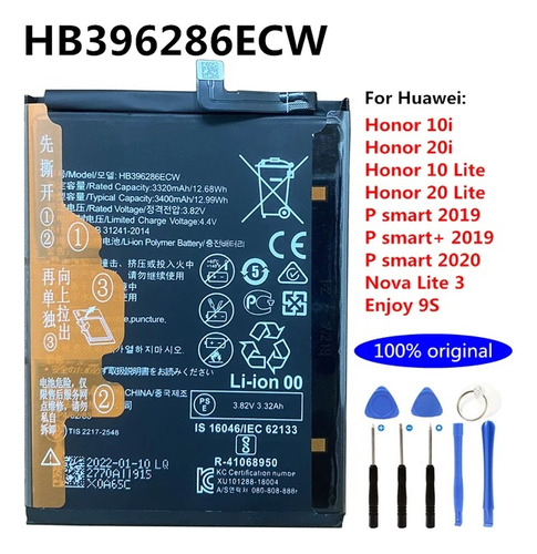 Bateria Pila Huawei Hb396286ecw P Smart 2019/2020 