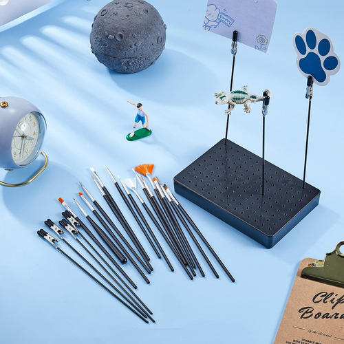 Soporte De Base Para Pintura Y 24 Piezas De Pinzas De Y 15