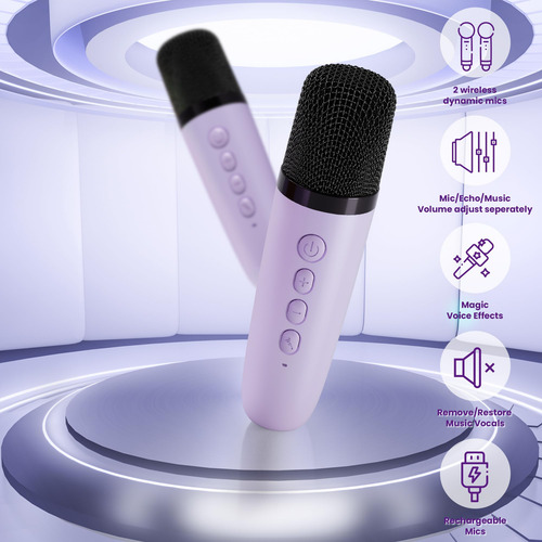 Máquina De Karaoke Beilihart Para Niños Y Adultos Con Micróf