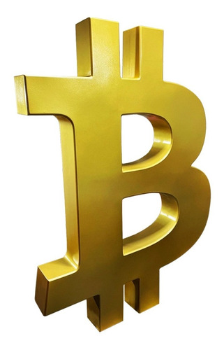  Logo Bitcoin Gigante Decoración Hecho Con Fibra De Vidrio