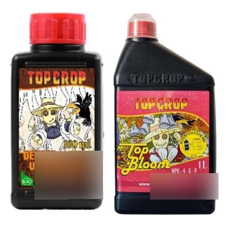 Combo Fertilizantes Top Crop Deeper 100ml + Top Bloom 1l