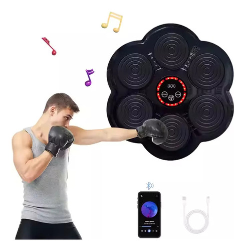 Maquina Pro De Boxeo Musical Bluetooth Musica Usb Guantes