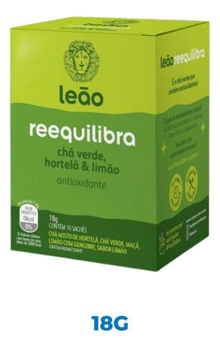 Chá Leão Reequilibra Com Chá Verde, Hortelã E Limão
