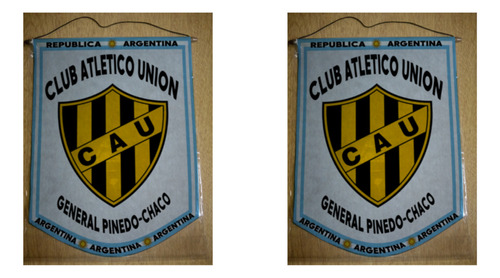 Banderin Grande 40cm Club Union General Pinedo Chaco