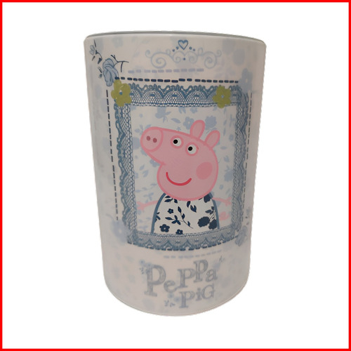 Alcancía Metálica Cilindro Peppa Pig #2 - 14cm