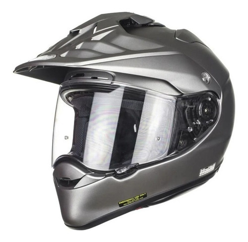 Capacete Fechado Shoei Hornet Adv Cinza Big Trail - On Road Cor Cinza-claro Tamanho do capacete 61/62 (XL)
