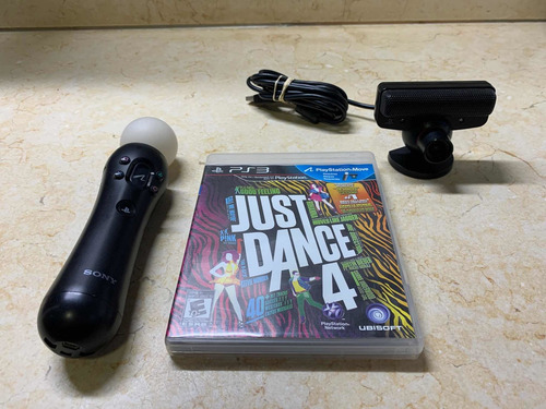 Kit Move Juego Just Dance Ps3 + Mando +cámara Usado Garantía