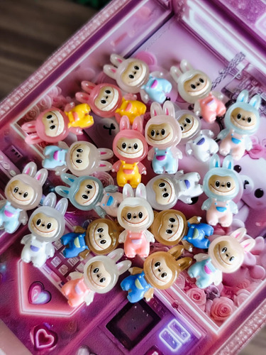 Mini Figuras Labubu Para Decoración De Accesorios 20 Pcs