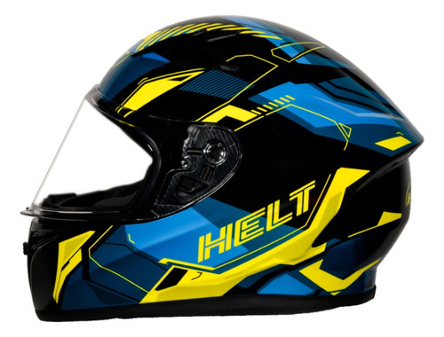 Capacete Moto Helt Polar Race Tech Fechado