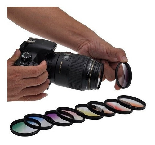 Kit 9 Filtros De Color Graduados 58mm