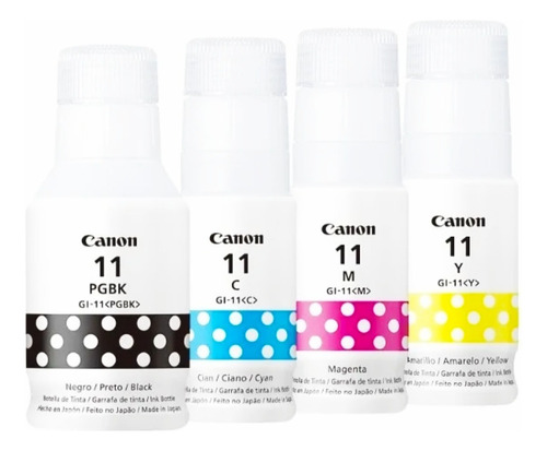 Kit X 4 Tinta Original Canon Gi-11--g2160-g3160-g3170-g4170