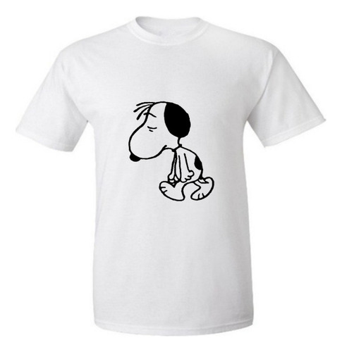 Remera Snoopy Triste Solo Unisex Sublimada 