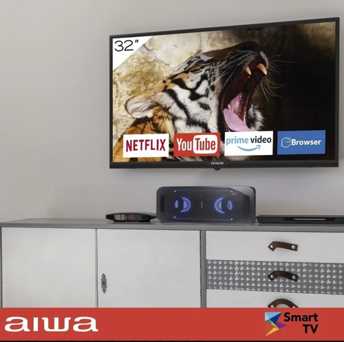 Imagen 4 de 9 de Led 32 Aiwa Smart Tv Hd ( Netflix/prime/youtube/face/wi-fi)