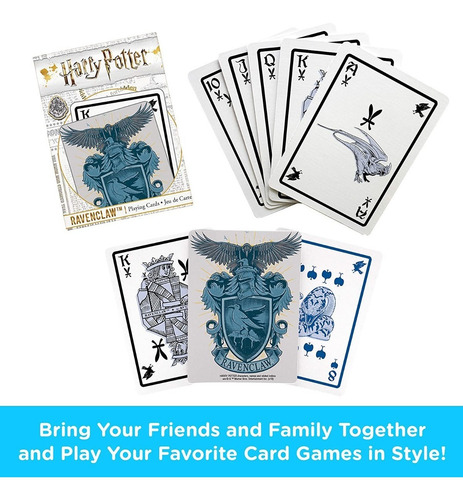 Cartas Naipes Inglés Ravenclaw Harry Potter 2 Pack- Carioca