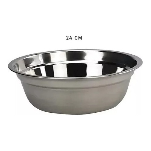 Pack 6 Bowl Mezclador 24 Cm Tazón Inoxidable Cocina Mayoreo