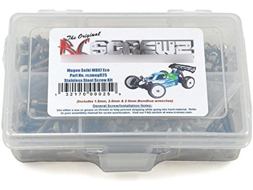 Rc Screwz Mugen Mbx7 Kit De Eco De Tornillos De Acero Inoxid