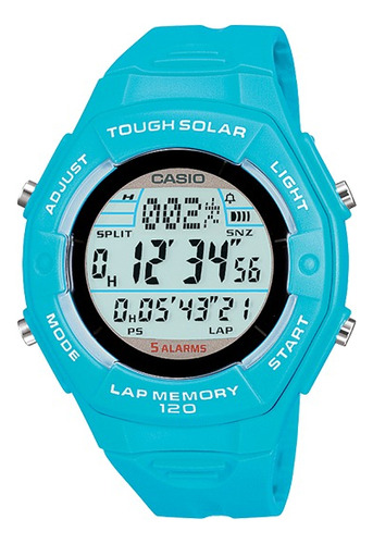 Reloj Casio Unisex Lws-200h-2a 5 Alarmas Crono Color de la malla Turquesa Color del bisel Turquesa