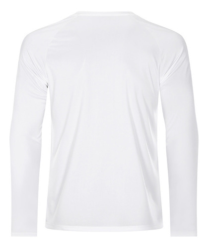 Playera Hombre Manga Larga Upf 50+ Ajuste Regular Impresión