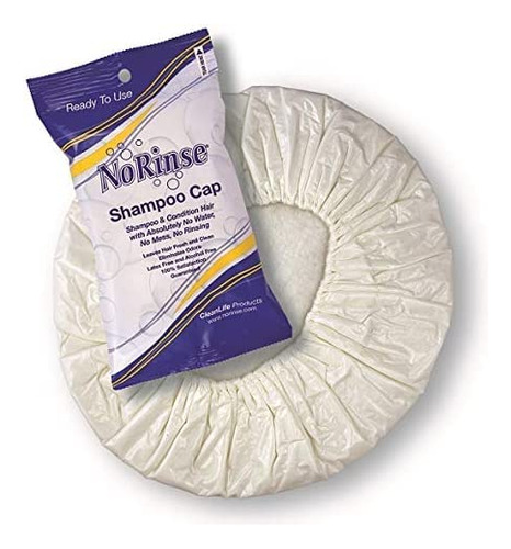Shampoo Cap Cleanlife Products, Pacote Sem Enxágue Com 12