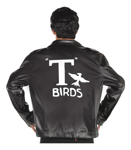 Amscan Chaqueta De Disfraz Grease T-birds Para Hombre, Tamañ