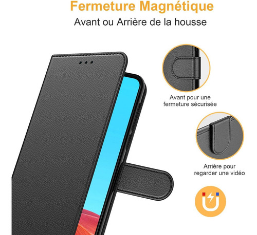 Funda Premium Carcasa Cartera Cuerocon Para P Smart 2021/y7a