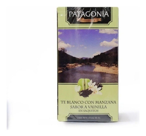 Té Patagonia Blanco Con Manzana 20 Saquitos 