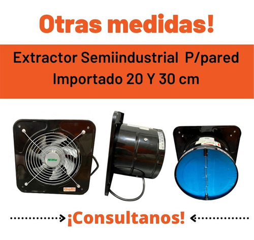 Imagen 9 de 10 de Extractor Semiindustrial 15 Cm Baño/cocina P/pared Importado