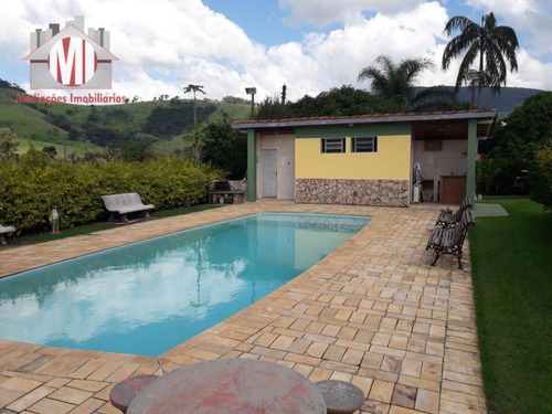 Chácara Com Escritura, 03 Dormitórios À Venda, 1750 M² Por R$ 450.000 - Rural - Socorro/sp - Ch0436