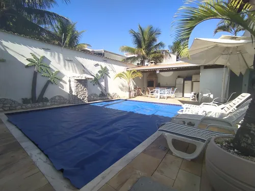 Casa Com Piscina Aquecida, Pé Na Areia, Ar Condicionado, Salão Jogos Com Mesa De Bilhar E Maquina De Vídeo Game Com Vários Jogos, Cascata Aquecida Automatizada, Lazer Completo, Segurança 24 Horas.