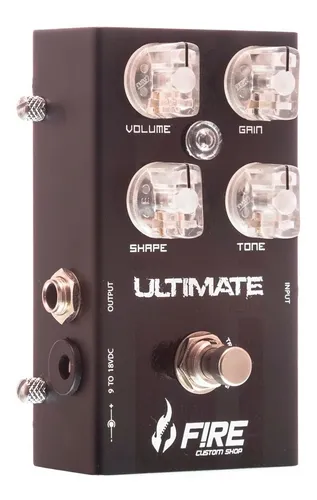 Pedal Fire Ultimate Distortion Cor Negro