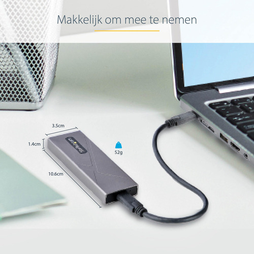 Carcasa Startech.com Usb-c 10gbps Para M.2 Nvme O M.2 Sata
