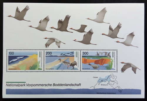 Alemania Aves, Bloque Mi 36 Parque Nacional 1996 Mint L15301