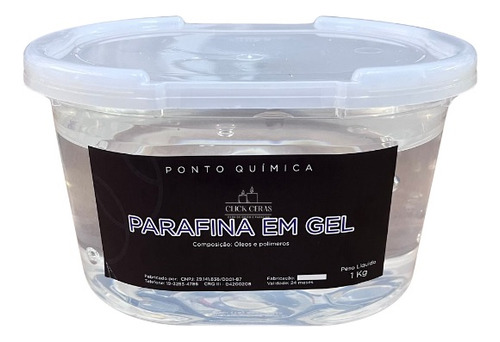 Parafina Gel 1kg Transparente Ponto Quimica Velas Artesanais