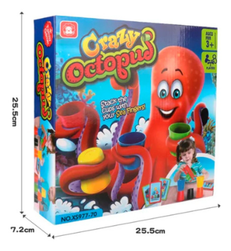 Juego De Mesa Pulpo Loco Crazy Octopus Clásico Familiar