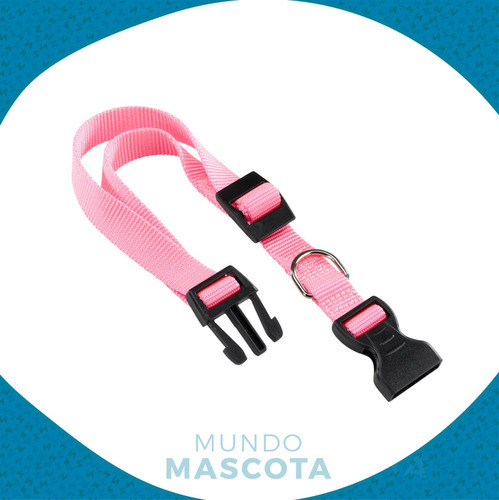 Ferplast Collar Pink Nylon Para Perro Ajustable Club C20/56 Color Rosado Tamaño del collar M