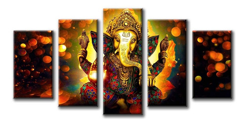 Dios Hindu Ganesha Lona De Arte De La Pared Impreso Par...