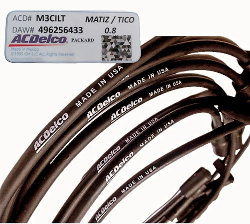 Cables De Bujias Daewoo Matiz Tico Acdelco