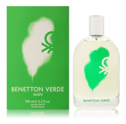Perfume Benetton Verde 100ml. Original Para Caballero