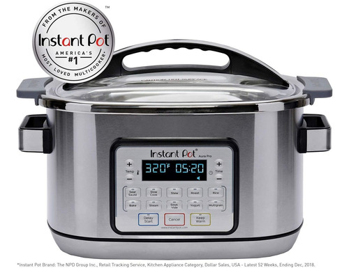 Imagen 2 de 8 de Olla Instantanea 6qt 8qt Aura Pro Multiuso Programable De Co