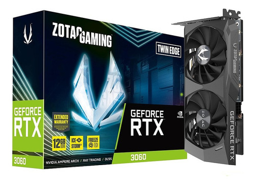 Placa De Vídeo Nvidia Geforce Rtx 3060 12gb Zotac Twin Edge