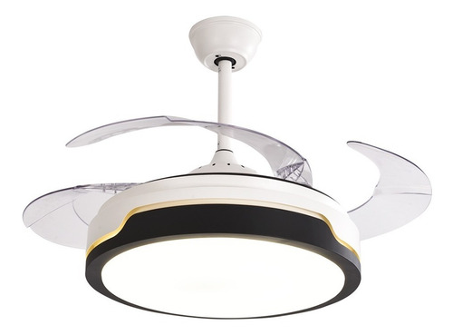 Imagen 2 de 4 de Ventilador Techo Storm 4 Aspa Luz Led 3 Velocidades Hammer