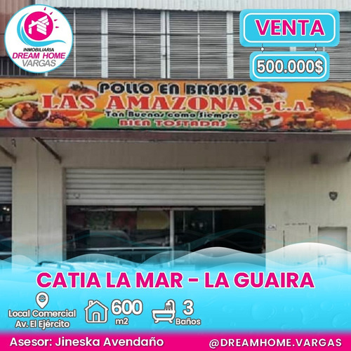 Imagen 1 de 8 de Local Comercial En Venta Av. El Ejército, Catia La Mar La Guaira