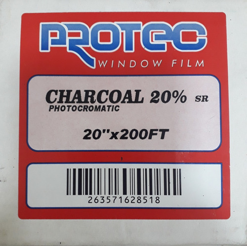 Papel Ahumado Protec Charcoal 20% Bobina 0,50 X 60 Mts